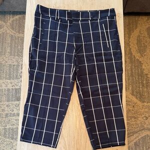 Time and Tru Women's Navy Checkered Pants